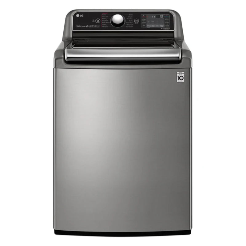 LG 5.8 Cu. Ft. Top-Load Washer (WT7800HVA) in Graphite Steel, 27" W