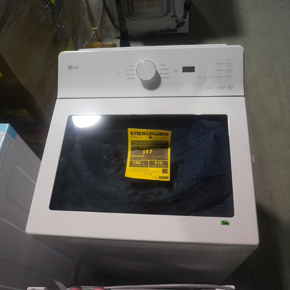 LG 5.8 cu. ft. Large Capacity Top Load Washer w/ EasyUnload WT8200CW