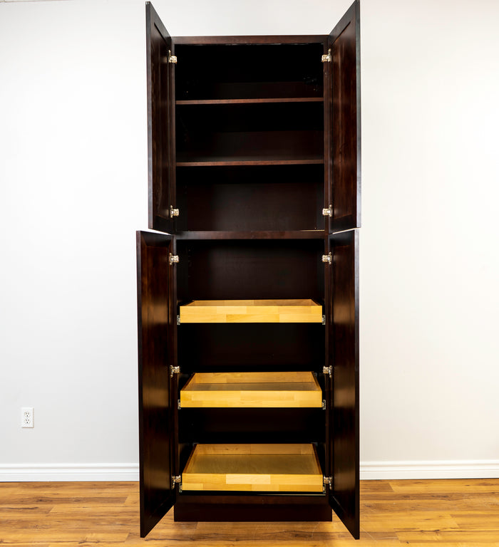 Wall Pantry Cabinet - Double Door 30"W x 84"H