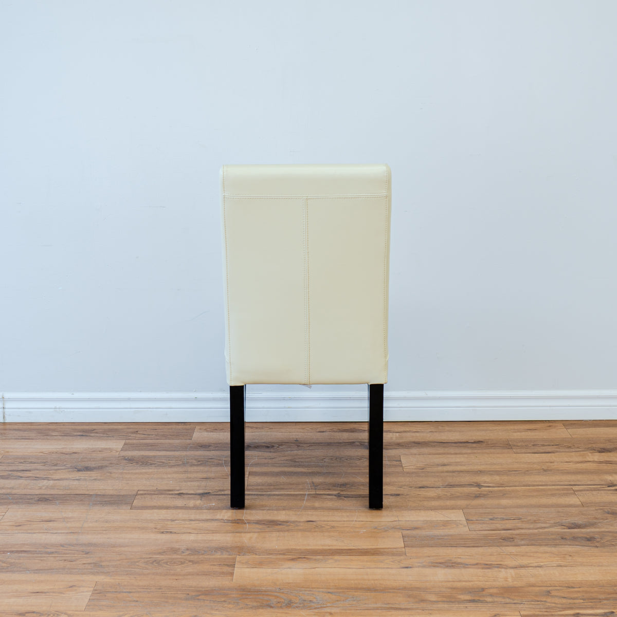 Leather Dining Chair in Cream