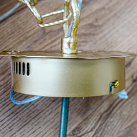 9-Inch W – Rustic Gold Branch-Style Pendant with Frosted Glass Shade
