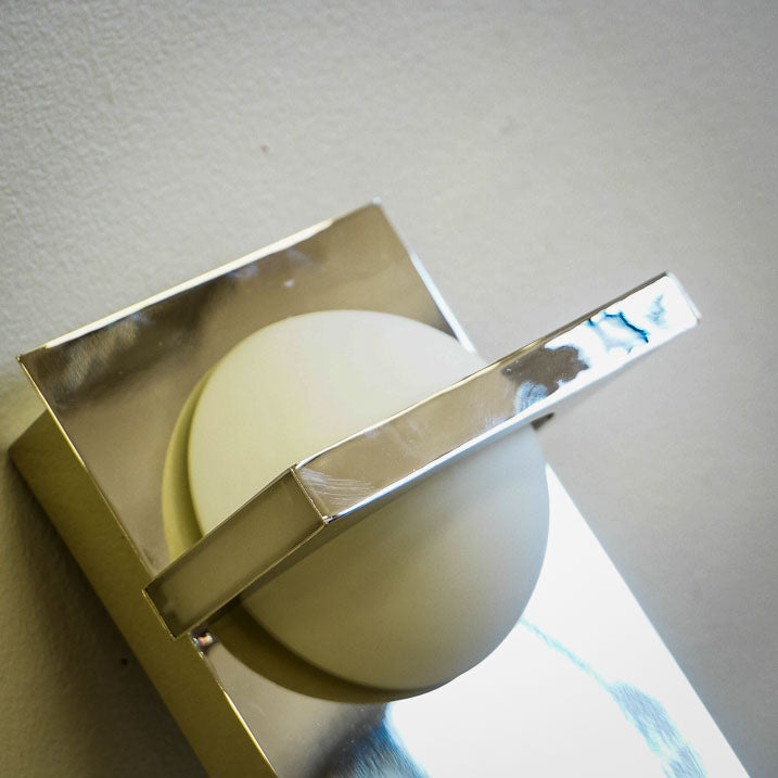 18-Inch W – 3-Light Chrome Wall Sconce with White Globe Shades