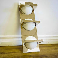 18-Inch W – 3-Light Chrome Wall Sconce with White Globe Shades