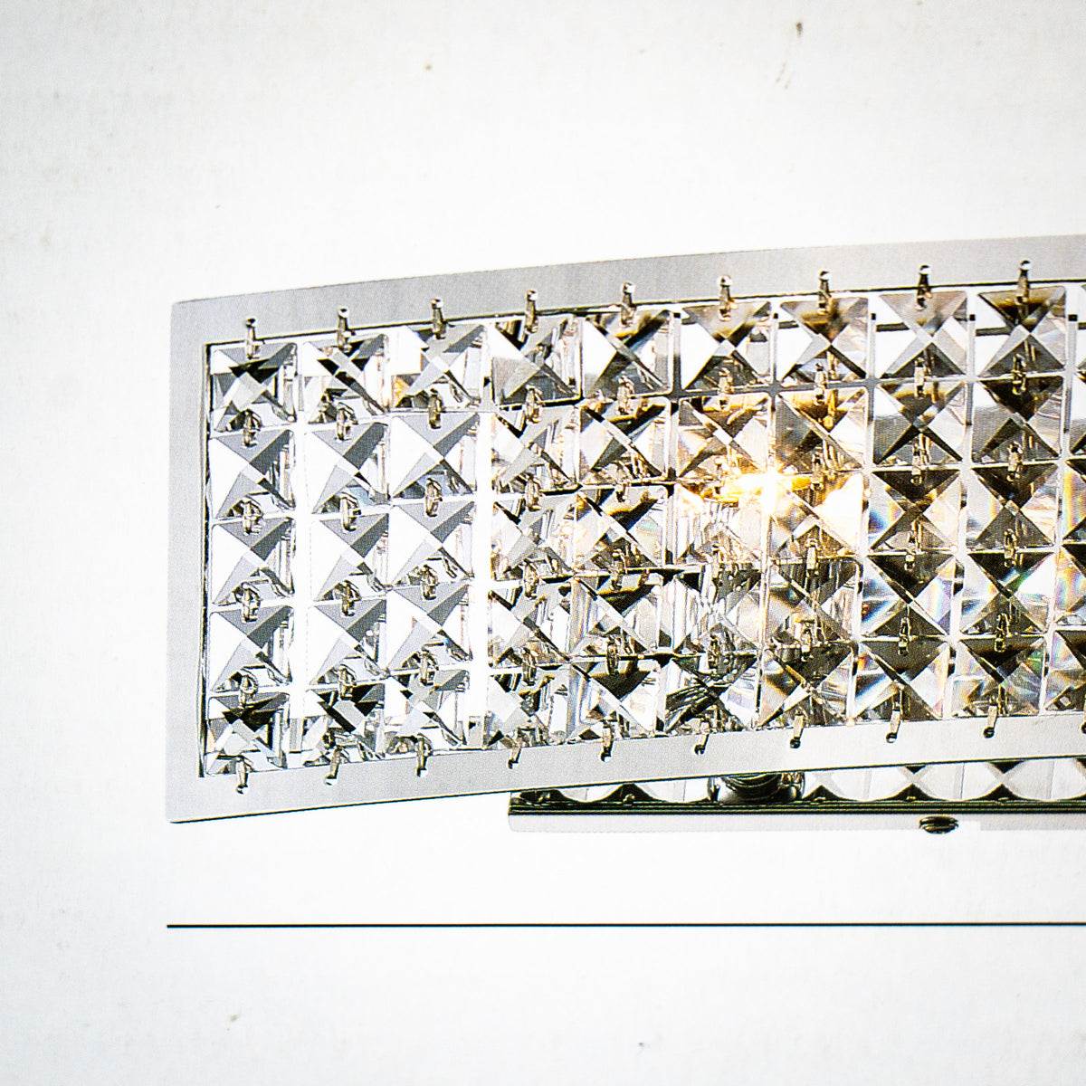 4-Light Crystal Bath Bar Light in Silver 33663-LWC