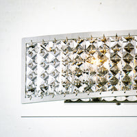 4-Light Crystal Bath Bar Light in Silver 33663-LWC