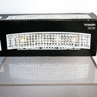 4-Light Crystal Bath Bar Light in Silver 33663-LWC