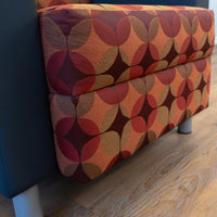 Lounge Chair - Retro Geometric Pattern Upholstery