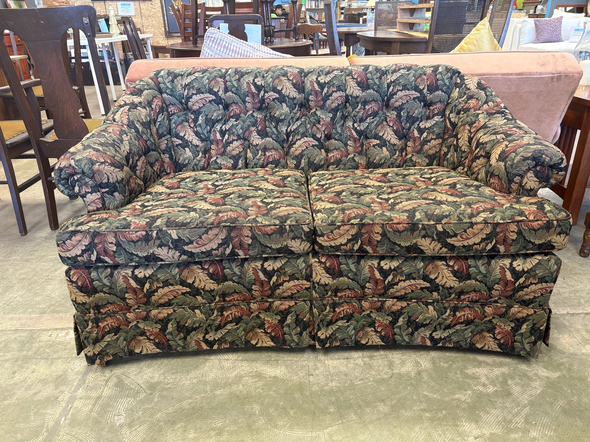 Love Seat With Leaf Print