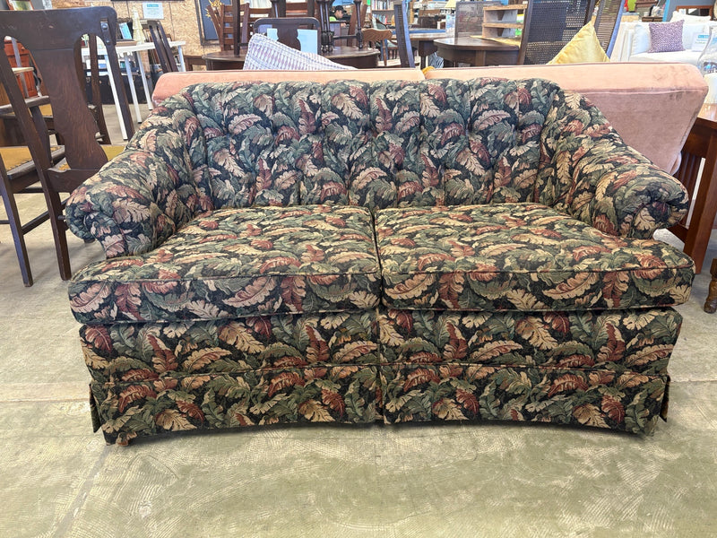 Love Seat With Leaf Print