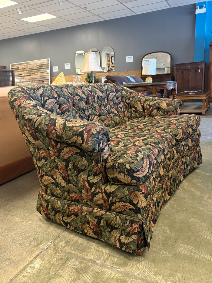Love Seat With Leaf Print