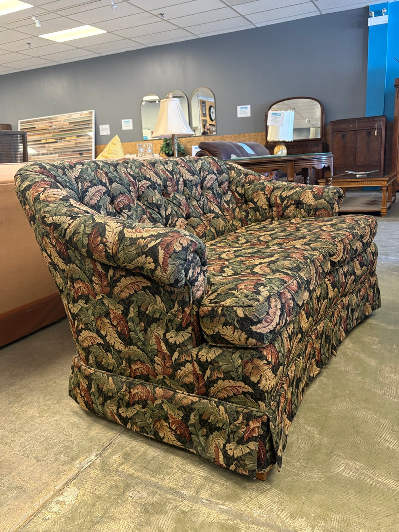 Love Seat With Leaf Print