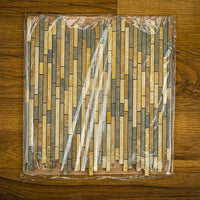 12" x 12" Lagos Azul Brown Marble Mosaic Tile â€“ 6 sq. ft. (6 per box)