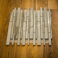 12" x 12" Athens Grey Marble Mosaic Tile - 6 sq. ft. (6 per box)