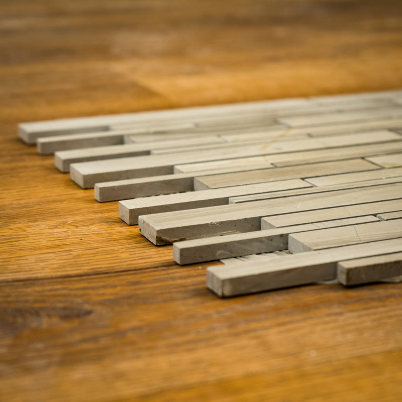 12" x 12" Athens Grey Marble Mosaic Tile - 6 sq. ft. (6 per box)