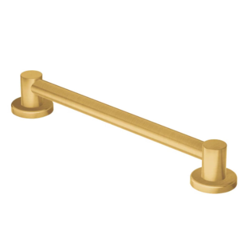 MOEN Align 24-Inch Bathroom Shower Safety Grab Bar in Brushed Gold (ADA Compliant), YG0424BG