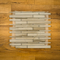 12" x 12" Athens Grey Marble Mosaic Tile - 6 sq. ft. (6 per box)