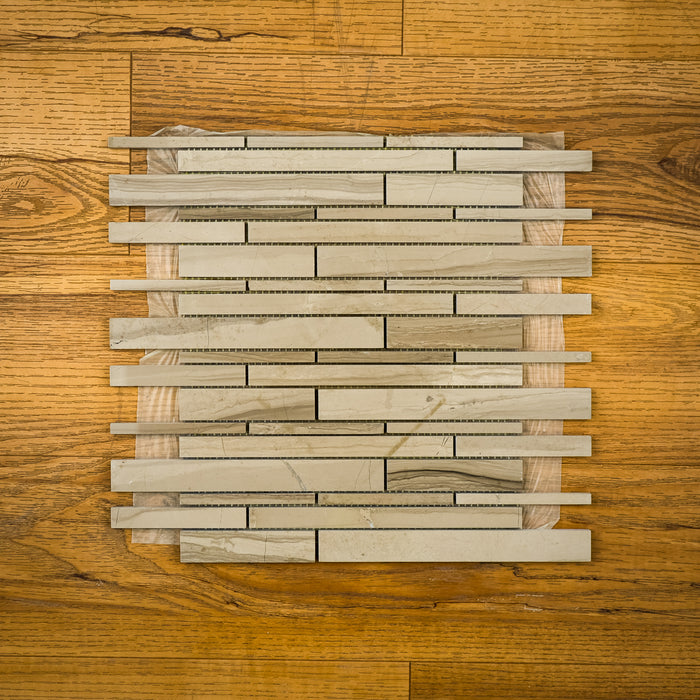 12" x 12" Athens Grey Marble Mosaic Tile - 6 sq. ft. (6 per box)