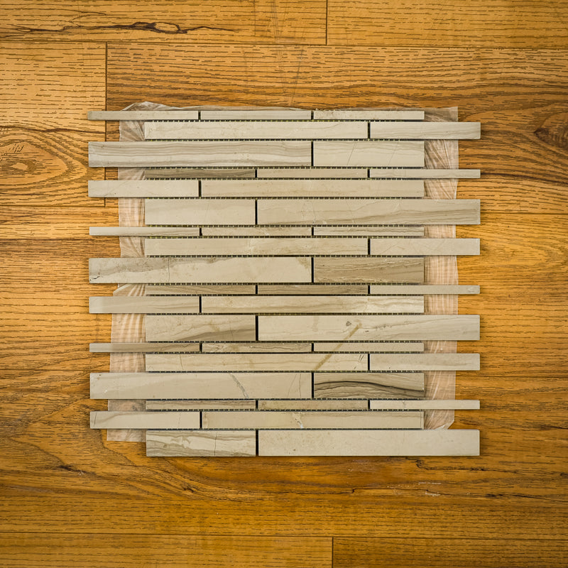 12" x 12" Athens Grey Marble Mosaic Tile - 6 sq. ft. (6 per box)