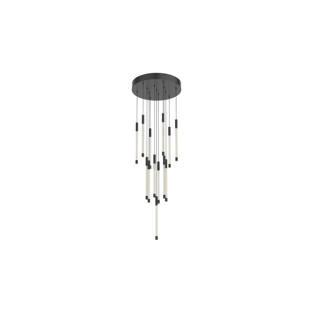 Motif 13-in Black LED Multi Pendant