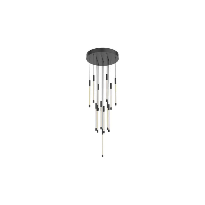 Motif 13-in Black LED Multi Pendant