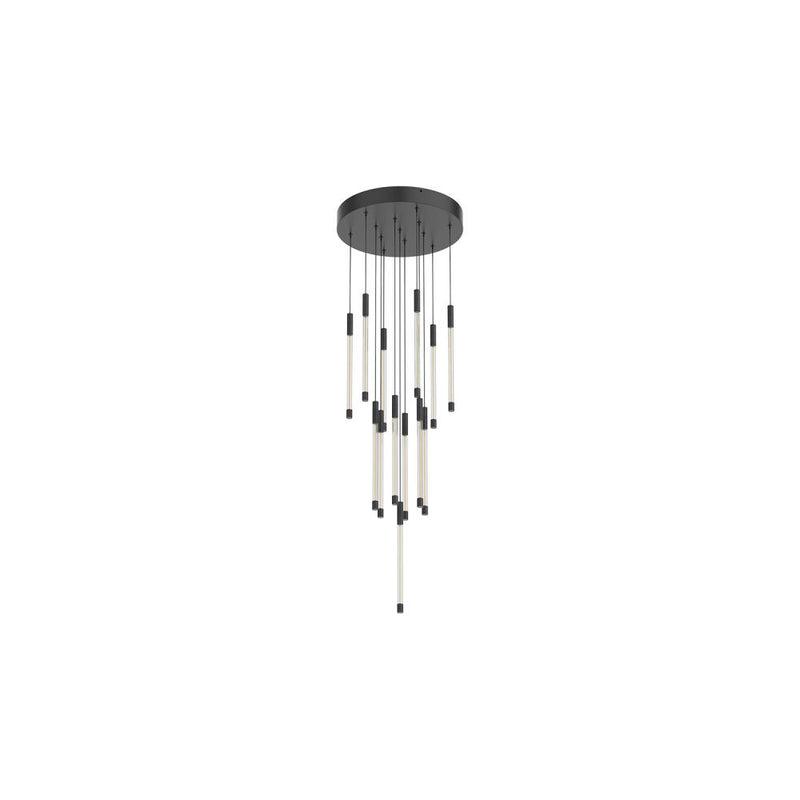 Motif 13-in Black LED Multi Pendant