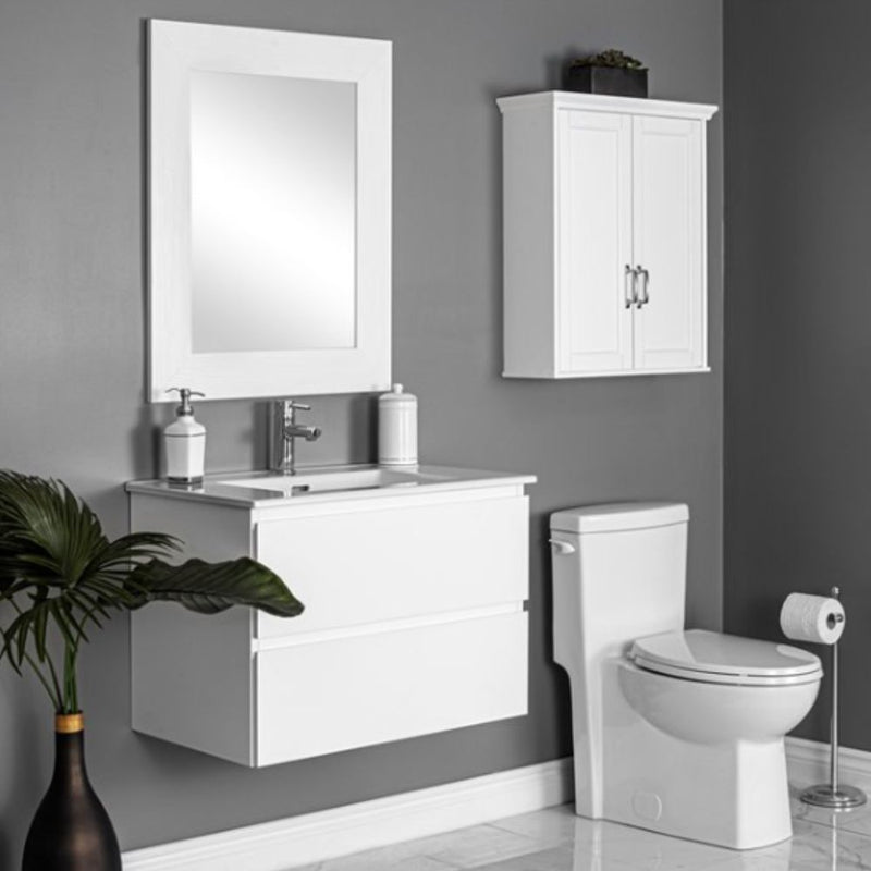 Marleau 30-Inch Bathroom Vanity – Wall-Mounted with Countertop, MAWA2918