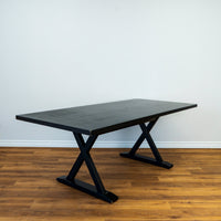 Modern X Base Dining Table