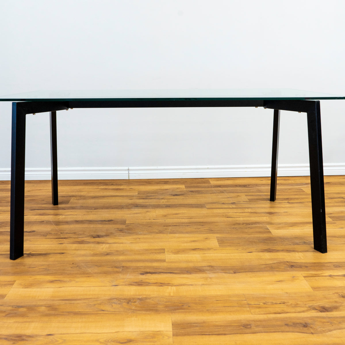 Stad Rectangle Glass Coffee Table - Black