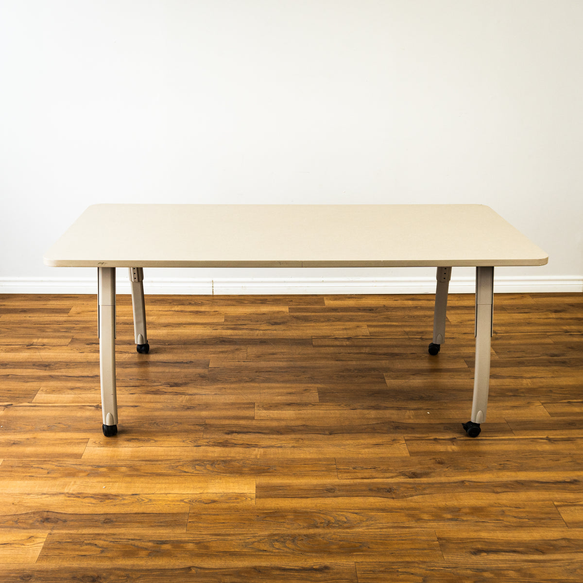 Mobile Office Table w/ Adjustable Height - Grey - 35" x 72"