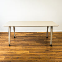 Mobile Office Table w/ Adjustable Height - Grey - 35" x 72"