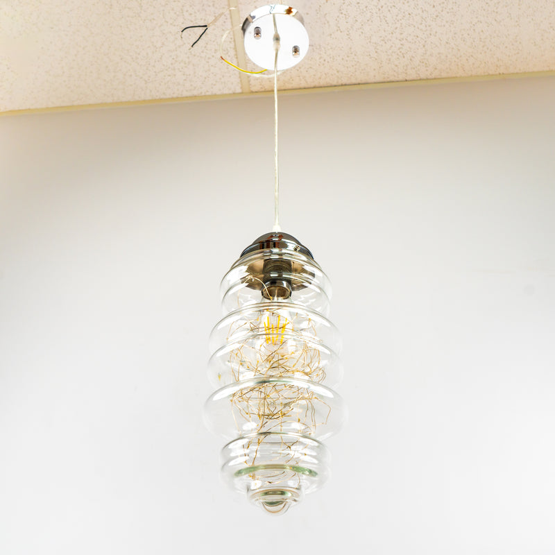 Modern Beehive Pendant Light - 21 1/2" W x 27 7/8" H x 21 1/2" D