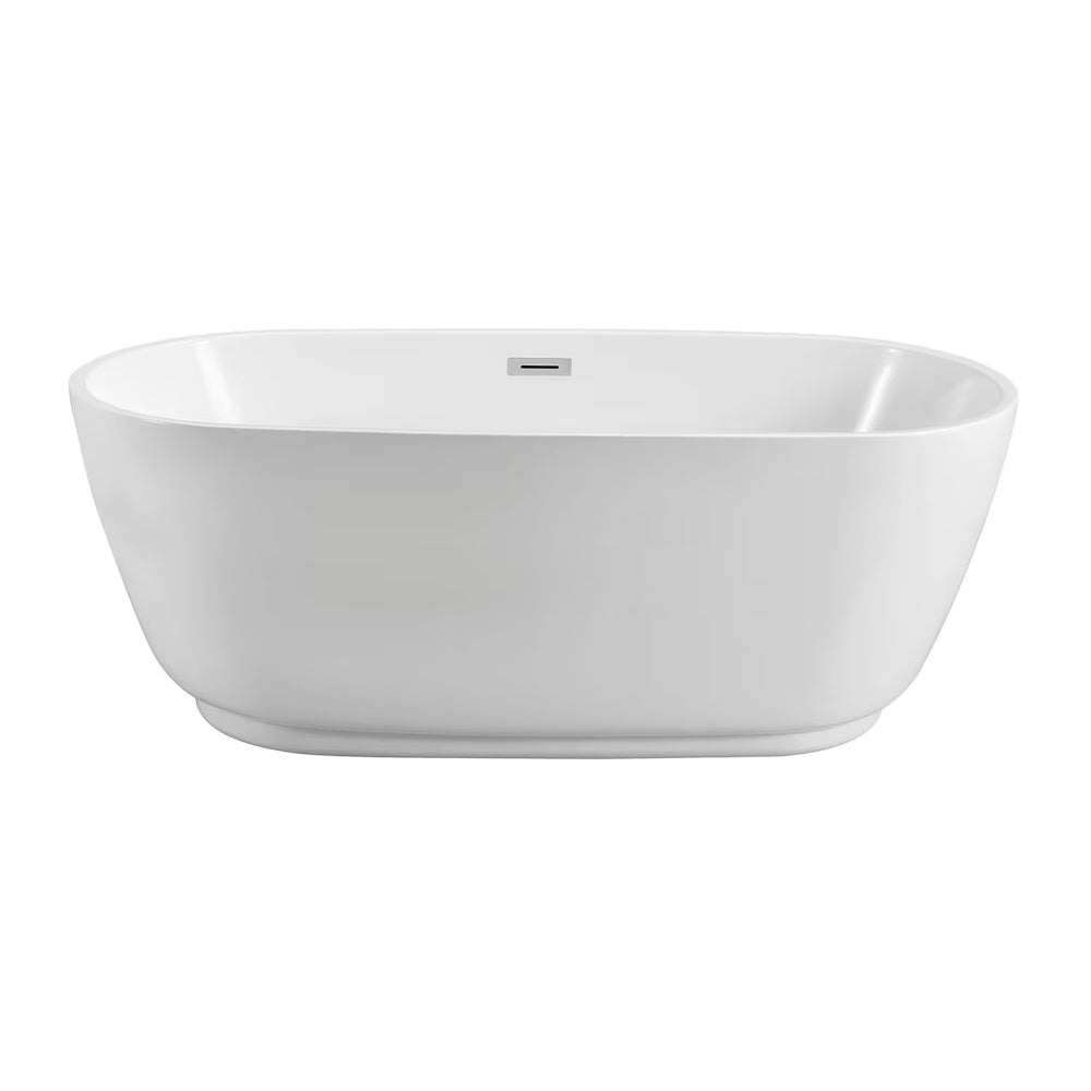 71-inch Freestanding Acrylic Bathtub N-562-71FSWH-FM