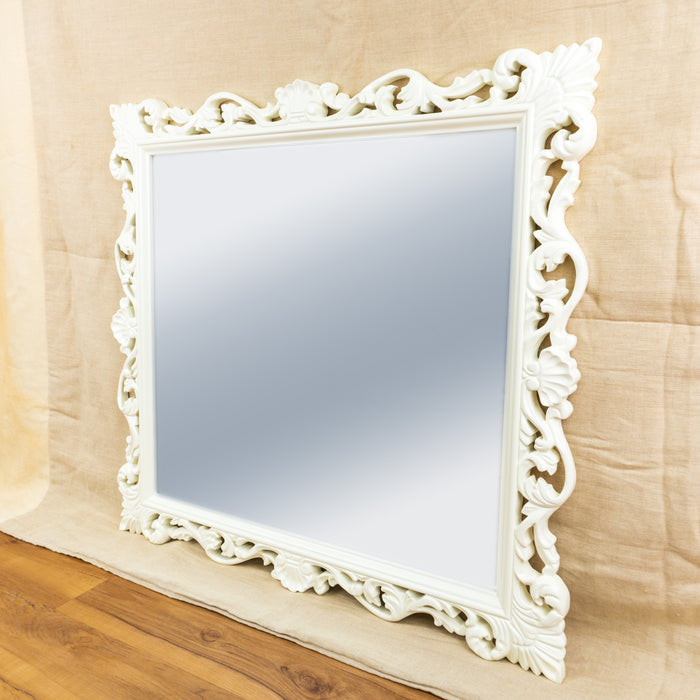 34" Godi Wash White Rectangular Mirror