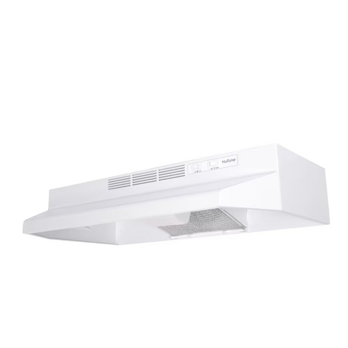 Broan-NuTone 30-inch Convertible Under Cabinet Range Hood, White
