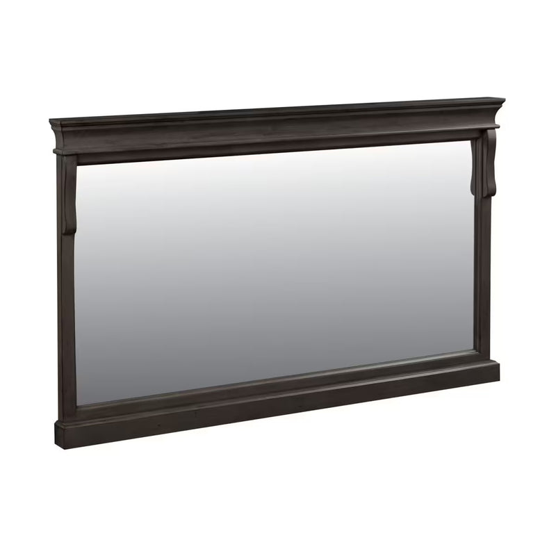 60x31-inch Naples Mirror in Antique Walnut