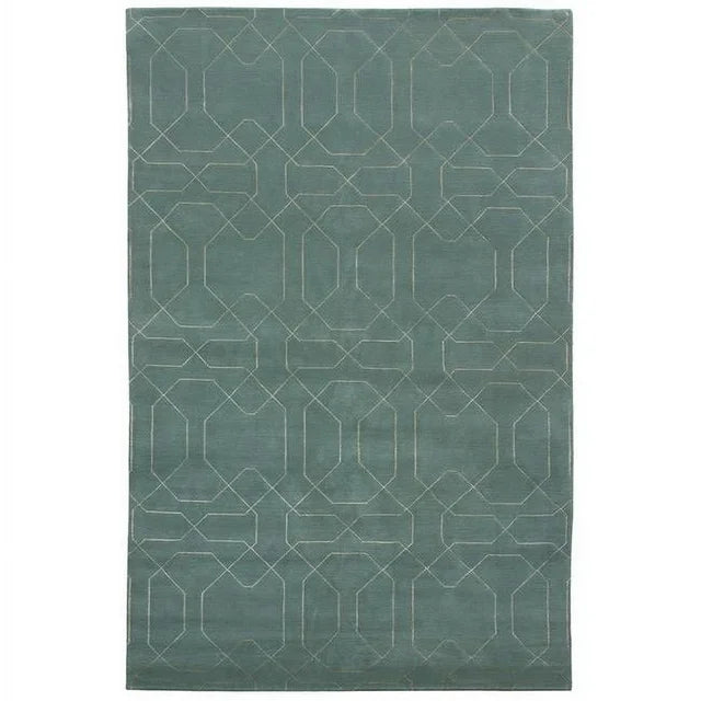 2x4-ft Area Rug - Nouveau Honeycomb Lt Blue