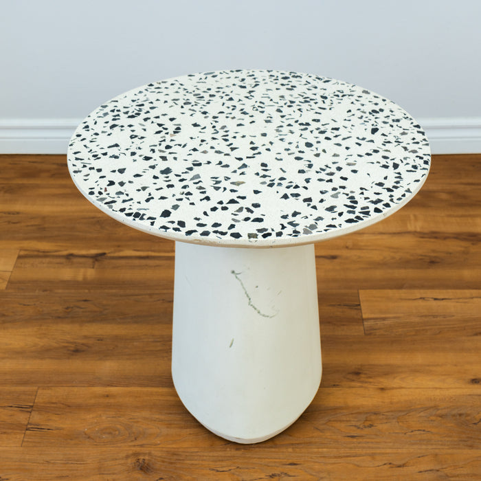 Round Side Table - White