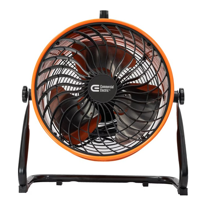 Commercial Electric 16-inch 3-Speed High Velocity Turbo Drum Floor Fan in Orange