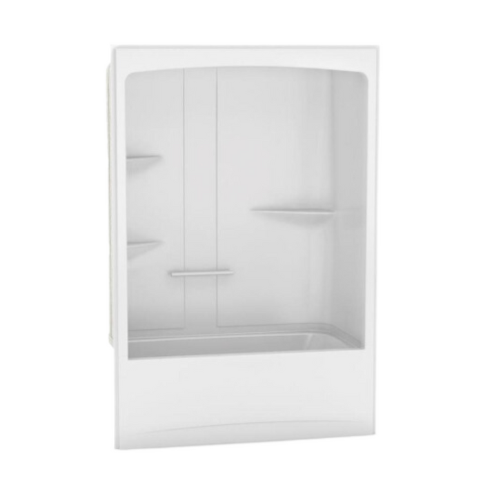 MAAX Camelia 32-in W x 60-in H - White Acrylic Tub Shower with Left Drain
