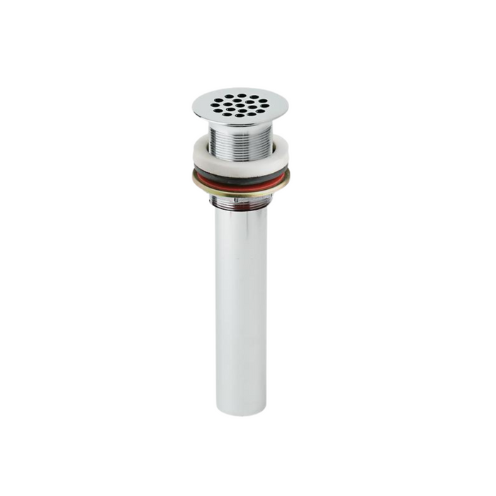 LK174LO Elkay 1-1/2" Drain Fitting Chrome Plated Brass with Perforated Grid and Tailpiece