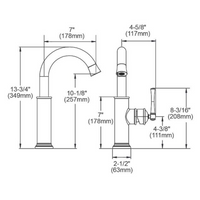 Elkay Explore Single Hole Bar Faucet with Forward Only Lever Handle Chrome