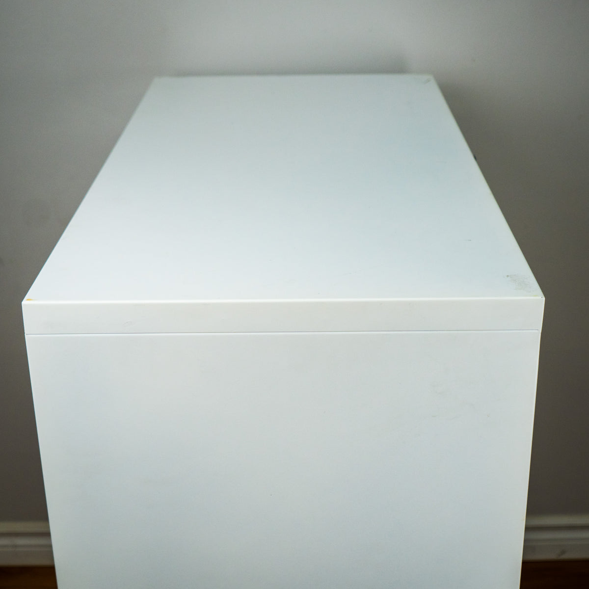 3-Drawer White Steel Filing Cabinet, 36-Inch Wide