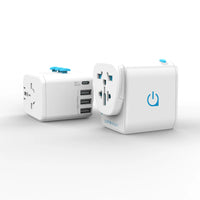 Oneadaptr OneWorld PD, All-In-One World Adapter with USB-C & 3 USB Charger