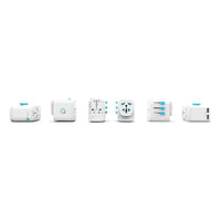 Oneadaptr OneWorld DUO, All-In-One World Adapter with Dual USB Charger