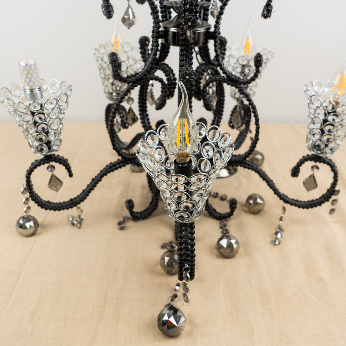 Ornate Chandelier - 26" W x 37.5" H x 26" D