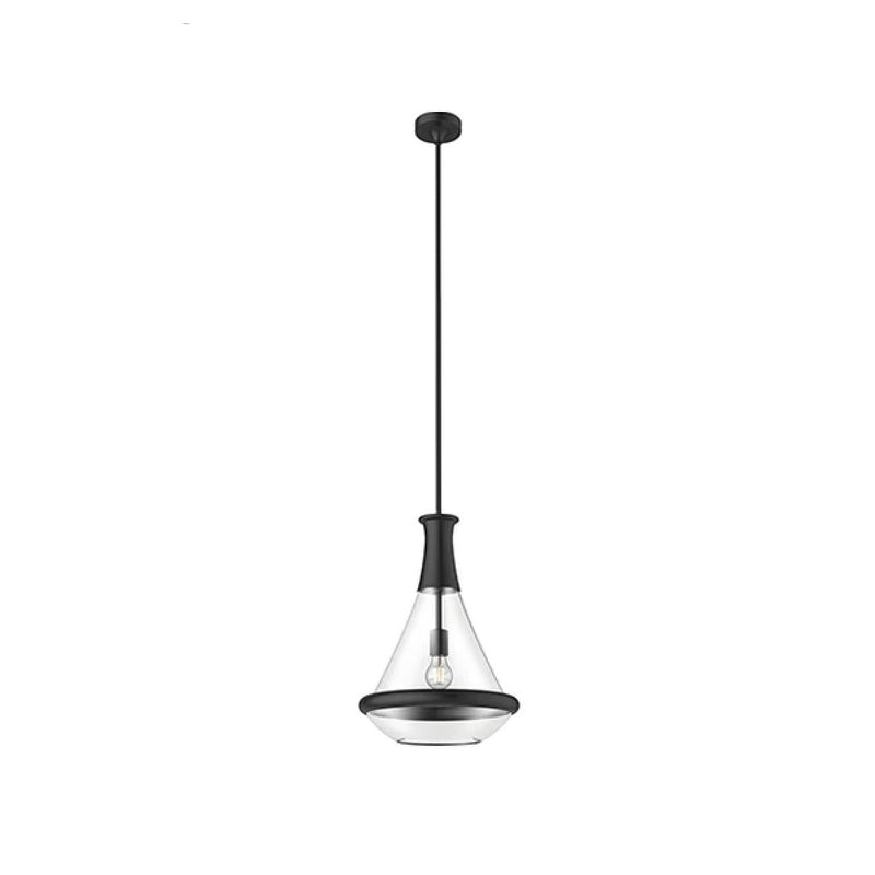 Modern 1-Light Pendant - Matte Black