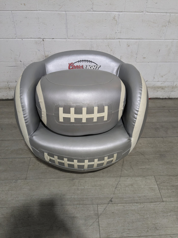 Coors Light Football  Themed Chair + Ottoman