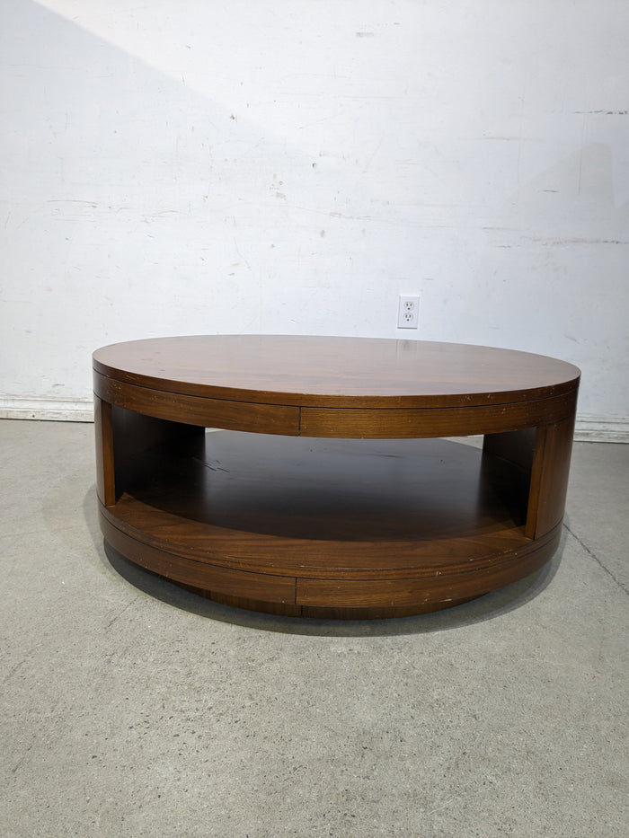 Two Tiered Coffee Table on Wheels