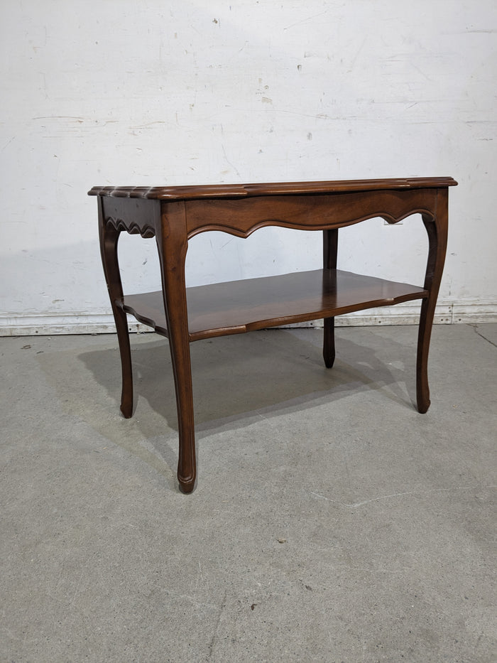 Provincial Style Walnut Side Table