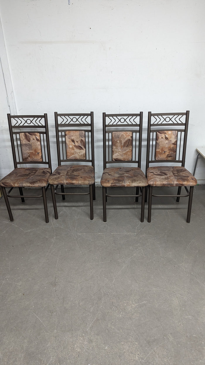 Glass-Top Dining Table w/ 4 Chairs